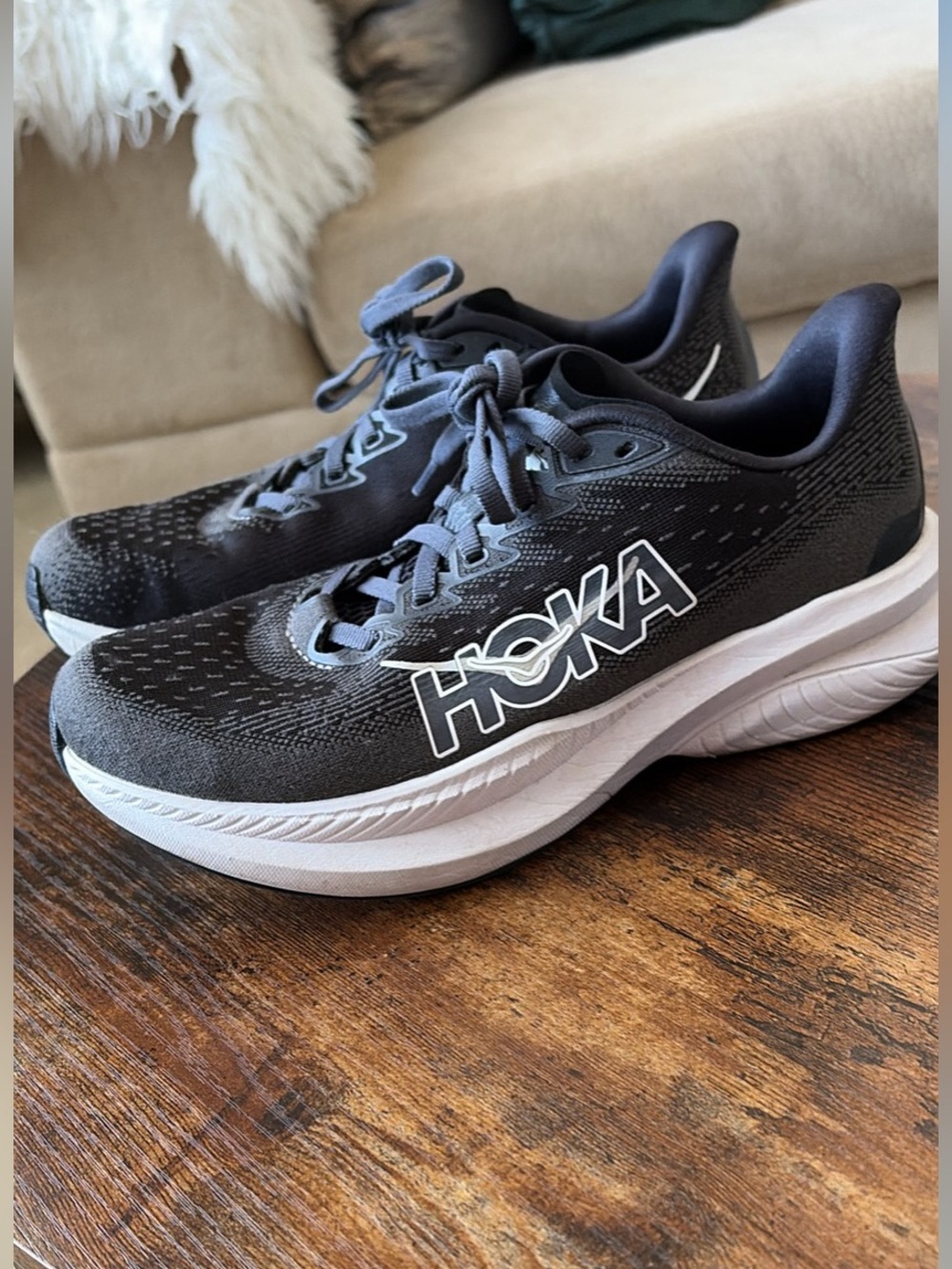 HOKA women’s  Running Shoes in Charcoal Black size 7